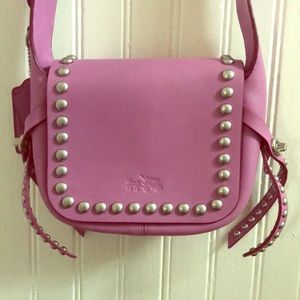 Purple cross body Coach purse